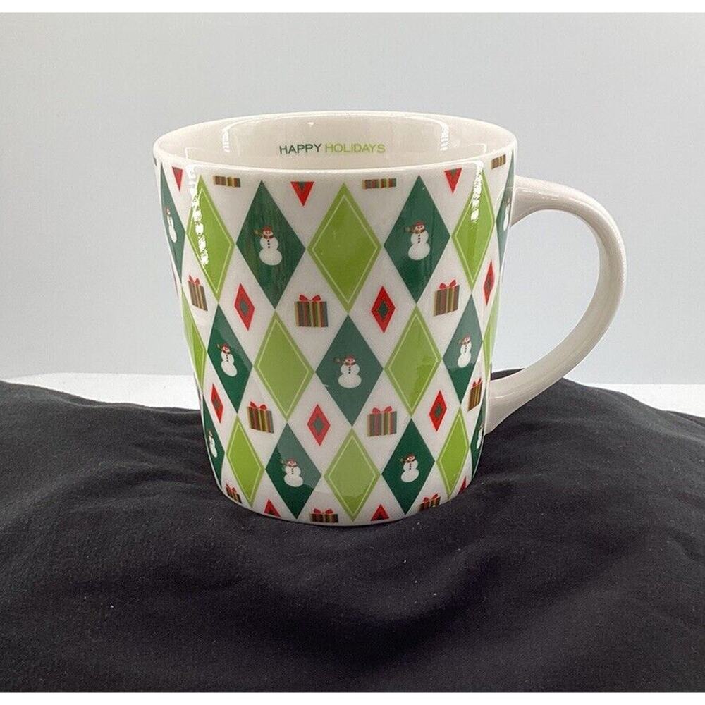 Starbucks Barista 2003 Happy Holidays Christmas Snowman 16 oz. Coffee Cup Mug